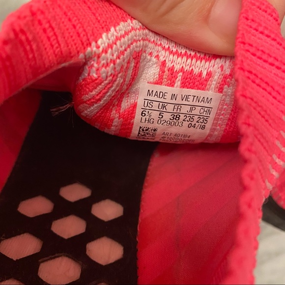 ADIDAS Hot Pink NMD R1 Knit Sneakers - Picture 5 of 17